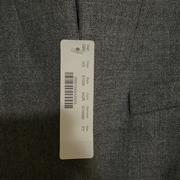 NWT-2P-J.Crew Regent topcoat in double-serge wool - HTHR GRAPH - Picture 3 of 9